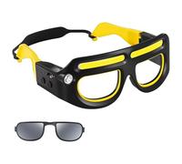 gifyym Lunettes avec lumières, lampe frontale rechargeable à 5 modes | Pour le camping, la conduite, le cyclisme, la course à pied, la pêche