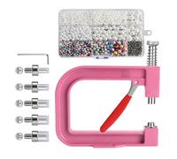 gifyym Machine à placer des perles - Kit de fixation pour ornements de perles, kit initiation bijoux avec rivets pour chaussures, sacs, robes