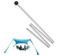gifyym Mâts télescopiques en aluminium , bâtons de voile réglables, pare-soleil de plage, piquets télescopiques portables et légers pour camping, randonnée et auvent