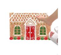 gifyym Noël - Pour porte d'entrée de Noël | Tapis décoratif de Noël pour entrée et porche festif pour salon, cuisine et chambre à coucher, décoration de Noël pour la Ca