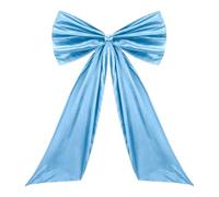 gifyym Nœud de Noël géant | Ruban en satin pour décorations de fête | nœud décoratif pour le sommet d'arbre de Noël | pour automne anniversaire mariage extérieur porte murale porche salon