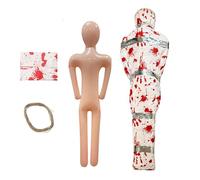 gifyym Objets de Scène pour - Objets de Scène Gonflables pour Faux Cadavres | Victimes Mortes Inquiérantes pour la Fête d'halloween | Décoration d'horreur Réaliste avec sanglante pour Giardi