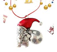 gifyym Ornements De Père Noël en - Ensemble De Décoration d'arbre De Noël en Métal 5 Pièces | Décoration De Noëll Détaillée À Faire Soi-même avec Trous De Suspension, Motifs Festifs De Père Noëll