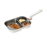 gifyym Poêle à crêpes, 3 tasses, poêle à frire pour petit déjeuner, sauteuse, poêle de cuisson pour saucisse, bacon, steak, arepas, dosa tortilla sandwich