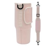 gifyym Porte-bouteille d'eau - Porte-bouteille d'eau en néoprène - Sac isotherme avec bandoulière réglable | Pochette de transport de sport pour la course à pied, rose, Reportez-vous à la description