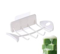 gifyym Porte-savon mural pour douche - Grille d'égouttage pour la salle de bain | Conteneur pour pilules de savon - pour salle de bain, douche, cuisine, buanderie, toilettes, sous-sol, garage