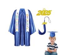 gifyym Robes de remise de diplôme de maternelle volées - Ensemble de pompons de fin d'année 2025 - Combinaison de bal en tricot multicolore pour petites filles, bleu, 24 Ziffern