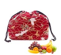 gifyym Sac fourre-tout réutilisable avec cordon de serrage de style | Sac à déjeuner réutilisable pour femme, travail, pique-nique, voyage B