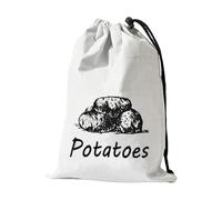 gifyym Sacs réutilisables avec cordon de serrage pour ail, oignons, pommes de terre | Grand récipient alimentaire lavable avec cordon de serrage pour fruits, garde-manger, épicerie, C, Reportez-vous à