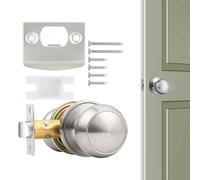 gifyym Serrure de Porte d'Entrée,Poignée Silencieuse pour Porte | Système Sans Clé À De Gâche Visée Pour Sécurité Maison École Hôtel Chambre Nursery Intérieur Extérieur