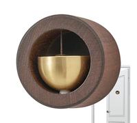gifyym Shopkeepers Bell - Sonnette de porte magnétique - Carillon à vent - Anneau magnétique - Sonnette en métal autocollante pour décoration de magasin - Design circulaire pour accueillir les clients