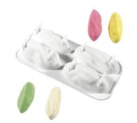 gifyym Silicone Molds For Baking - 4 Cavity Nut Shape Pan | Heat Resistant Nonstick Easy Release | Cookie Cupcake Muffin Bread Mousse Jelly Dessert Home Kitchen Party 27x13x4.7cm