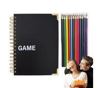 gifyym Suivi des Dépenses Mensuelles | Carnet de Planification de Défi d'Économies,Classeur Amusant Compact pour Économiser Argent Idéal Maison Scolaire Voyage Famille Amis Vacances