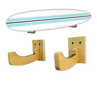 Gifyym Surfboard Rack - Wall Mounted Stand, Snowboard Storage Unit | Organisateur En Bois Support De Planche De Surf Support Mural Pour Sous-sol Extérieur Garage Ferme Jardin Patio Maison De Plage Sto