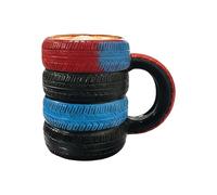 gifyym Tasse À Café - 300ml Forme De Pneu Vaisselle Originale | Mug Pour Anniversaire Noël Action De Grâces Мari Père Maison Cuisine Bureau Bar Passionné Automobile Cadeau Céramique Étonnante