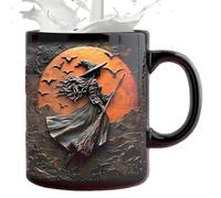 gifyym Tasse À Thé Sorcière | Mug de 325 ml | Tasse en Céramique pour Petit Déjeuner et Lait | Moments Détente Collection Personnelle Routine Matinale Maison Week-end Loisir