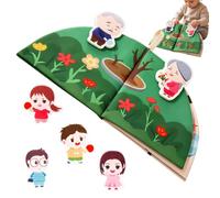 gifyym - Tear-Resistant Activity Toy | Sensory | Soft Cloth Pages, Interactive Hook & Loop Patches, Cognitive Matching Play, Machine Washable, Materials, 8 Matching