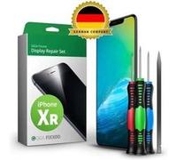GIGA Fixxoo iPhone XR Remplacement d'écran Kit Complet LCD; avec écran Tactile, vitre d'écran Rétina, caméra et capteur de proximité Noir G
