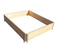 Giga-Gaas Rehausse-Palette en Bois avec Charnières | Cadre Palette | Stabilise Les Marchandises sur la Palette | Bac Potager surélevé, 120x100x20cm