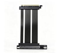GIGA-MEGA Câble élévateur PCIe X16 GEN5 à angle droit PCIe 4.0 et 5.0 pour GPU Support de montage vertical pour RTX4090, RTX5090D, RX7900XT, RX9070 ATX (20 cm GEN5 Noir)
