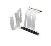 GIGA-MEGA PCIe X16 GEN4 Riser Cable PCIe 4.0 avec support de montage vertical GPU pour RTX4080, RTX4090 (blanc)