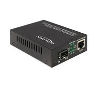 DeLOCK 86180 convertisseur de support réseau 1000 Mbit/s Noir