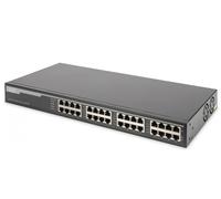 Gigabit Ethernet PoE+ Injector Hub, 802.3at, 10G 16-port, Power Pins:3/6(+), 1/2(-), 250W
