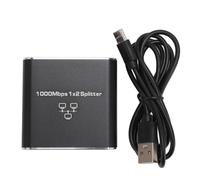 Gigabit Ethernet Splitter 1 à 2 1000 Mbps RJ45 Type C Interface Développez Les Ports réseau LAN Spilter Internet
