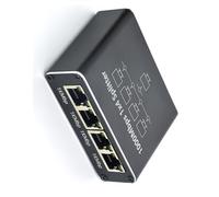 Gigabit Ethernet Splitter 1 in 2 3 4 Out RJ45 Port 1000Mbps Fast Speed Stable Networking Splitter for Home and Office Networking Adapter