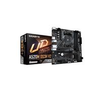 GIGABYTE A520M DS3H V2 : Carte mère AMD AM4, DDR4 jusqu'à 4733MHz (OC), PCIe 3.0 x16, GbE LAN, USB 3.2 Gen 1, support Ryzen 3000/5000 Series.