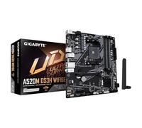 GIGABYTE A520M DS3H WIFI6E Carte Mère - Compatible avec Les processeurs AMD Ryzen 5000 Series AM4, Jusqu’à 4733 MHz DDR4 (OC), 1x PCIe 3.0 M.2, Wi-FI 6E, LAN GbE, USB 3.2 Gen 1