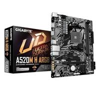 GIGABYTE A520M H ARGB Carte Mère - Compatible avec processeurs AMD Ryzen Série 5000, Jusqu’à 5100 MHz DDR4 (OC), M.2 PCIe 3.0 x4, LAN 1 GbE, USB 3.2 Gen 1