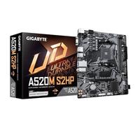 GIGABYTE A520M S2HP Carte Mère | AMD Ryzen série 5000 AM4, VRM numérique hybride 4+2 phases, DDR4 jusqu'à 3200MHz (OC), M.2 PCIe 3.0 x4, LAN GbE,USB 3.2 Gen 1