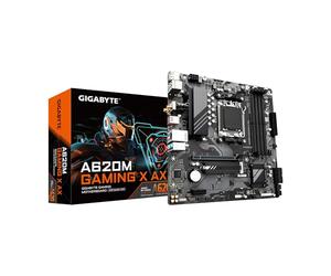GIGABYTE A620M Gaming X AX (Rev. 1.1) AM5 LGA 1718 AMD A620 M-ATX, DDR5, PCIe 4.0 M.2, PCIe 4.0, USB 3.2 Gen1x2 Type-C, Wi-FI 6E, Realtek 1GbE LAN, Q-Flash Plus, PCIe EZ-Latch