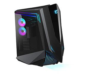 GIGABYTE AORUS C700 Glass Boîtier PC - Grand Tour, Prend en Charge jusqu'à E-ATX & radiateurs de 420 mm, 5 Ventilateurs 120 mm préinstallés, USB 3.1 Type-C, RGB Fusion