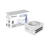 Gigabyte AORUS Elite P1000W 80 Plus Platinum Unité d'alimentation entièrement modulaire PCIe 5.0 Ice ATX 3.0, connecteur GPU 12 VHPWR, câbles Plats, Garantie 10 Ans