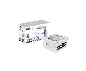 GIGABYTE AORUS ELITE P850W ICE - Alimentation 850W ATX 3.1 80 PLUS Platinum Full Modulaire, Ventilateur 120mm, Protections OVP/OPP/SCP/UVP, PFC Actif
