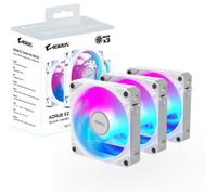 GIGABYTE AORUS EZ CHAIN FAN 120 ICE Carte-mère Ventilateur 12 cm Blanc 1 pièce(s) ventilateurs de boîtier RGB