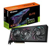 GIGABYTE AORUS GeForce RTX 5060 ELITE 8G Carte Graphique - 8GB GDDR7, 128bit, PCI-E 5.0, 2722 MHz Fréquence du cœur, 3 x DisplayPort, 1 x HDMI, GV-N5060AORUS E-8GD