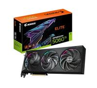 Gigabyte AORUS GeForce RTX 5060 Ti Elite 16G Carte Graphique - 16 Go GDDR7, 128 Bits, PCI-E 5.0, 2722 MHz Fréquence du processeur, 3 x DisplayPort, 1 x HDMI, GV-N506TAORUS E-16GD
