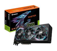 Gigabyte AORUS GeForce RTX 5070 Master 12G Carte Graphique - 12 Go GDDR7, 192 Bits, PCI-E 5.0, 2715 MHz Core Clock, 3 x DP 2.1a, 1 x HDMI 2.1b, NVIDIA DLSS 4, GV-N5070AORUS M-12GD
