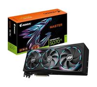 GIGABYTE AORUS GeForce RTX 5070 Ti MASTER 16G Carte Graphique - 16 Go GDDR7, 256 bits, PCI-E 5.0, 2670 MHz Core Clock, 3 x DP 2.1a, 1 x HDMI 2.1b, NVIDIA DLSS 4, GV-N507TAORUS M-16GD