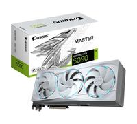 GIGABYTE AORUS GeForce RTX 5090 MASTER ICE 32G Carte Graphique - 32 Go GDDR7, 512 bits, PCI-E 5.0, 2655MHz Fréquence du Cœur, 3 x DP 2.1a, 1 x HDMI 2.1b, NVIDIA DLSS 4, GV-N5090AORUSM ICE-32GD