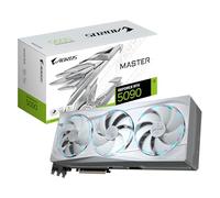 GIGABYTE AORUS GeForce RTX 5090 Master Ice 32G Carte Graphique - 32 Go GDDR7, 512 Bits, PCI-E 5.0, 2655MHz Fréquence du Cœur, 3 x DP 2.1a, 1 x HDMI 2.1b, NVIDIA DLSS 4, GV-N5090AORUSM ICE-32GD