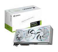 Gigabyte AORUS GeForce RTX 5090 Stealth Ice 32G Carte Graphique - 32GB GDDR7, 512bit, PCI-E 5.0, 2655MHz Fréquence du cœur, 3 x DP 2.1a, 1 x HDMI 2.1b, NVIDIA DLSS 4, GV-N5090AORUSST ICE-32GD