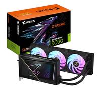 GIGABYTE AORUS GeForce RTX 5090 XTREME WATERFORCE 32G Carte Graphique - 32 Go GDDR7, 512 bits, PCI-E 5.0, 2655 MHz Fréquence du Cœur, 3 x DP 2.1a, 1 x HDMI 2.1b, NVIDIA DLSS 4, GV-N5090AORUSX W-32GD