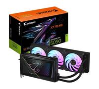 GIGABYTE AORUS GeForce RTX 5090 XTREME WATERFORCE 32G Carte Graphique - 32 Go GDDR7, 512 bits, PCI-E 5.0, 2655 MHz Fréquence du Coeur, 3 x DP 2.1a, 1 x HDMI 2.1b, NVIDIA DLSS 4, GV-N5090AORUSX W-32GD