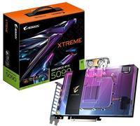 GIGABYTE AORUS GeForce RTX 5090 XTREME WATERFORCE WB 32G Carte Graphique - 32 Go GDDR7, 512 bits, PCI-E 5.0, 2655 MHz Fréquence du Cœur, 3 x DP 2.1a, 1 x HDMI 2.1b, NVIDIA DLSS 4, GV-N5090AORUSX WB-32GD