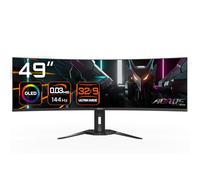 GIGABYTE Moniteur de jeu incurvé CO49DQ OLED - 5120x1440 (DQHD), 1800R, 144Hz, 0,03 ms, KVM, FreeSync Premium Pro, HDMI 2.1