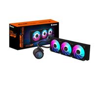 GIGABYTE AORUS WATERFORCE II 360 AIO Refroidisseur liquide pour processeur - 3x ventilateurs ARGB de 120 mm, mécanisme d'emboîtement, DAISY-CHAIN, compatible avec Intel LGA 1851 et AMD AM5
